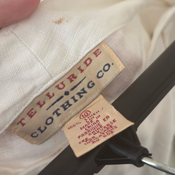 5/$15 MUST BUNDLE Elegant White Women's Linen Pants - Picture 5 of 5